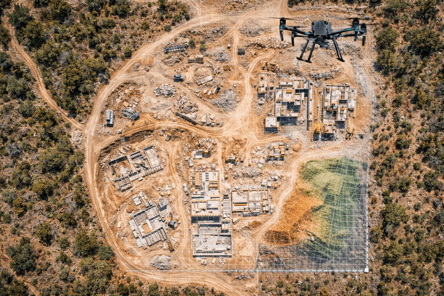 Orthophotographie par drone : relevés topographiques et cartographie aérienne