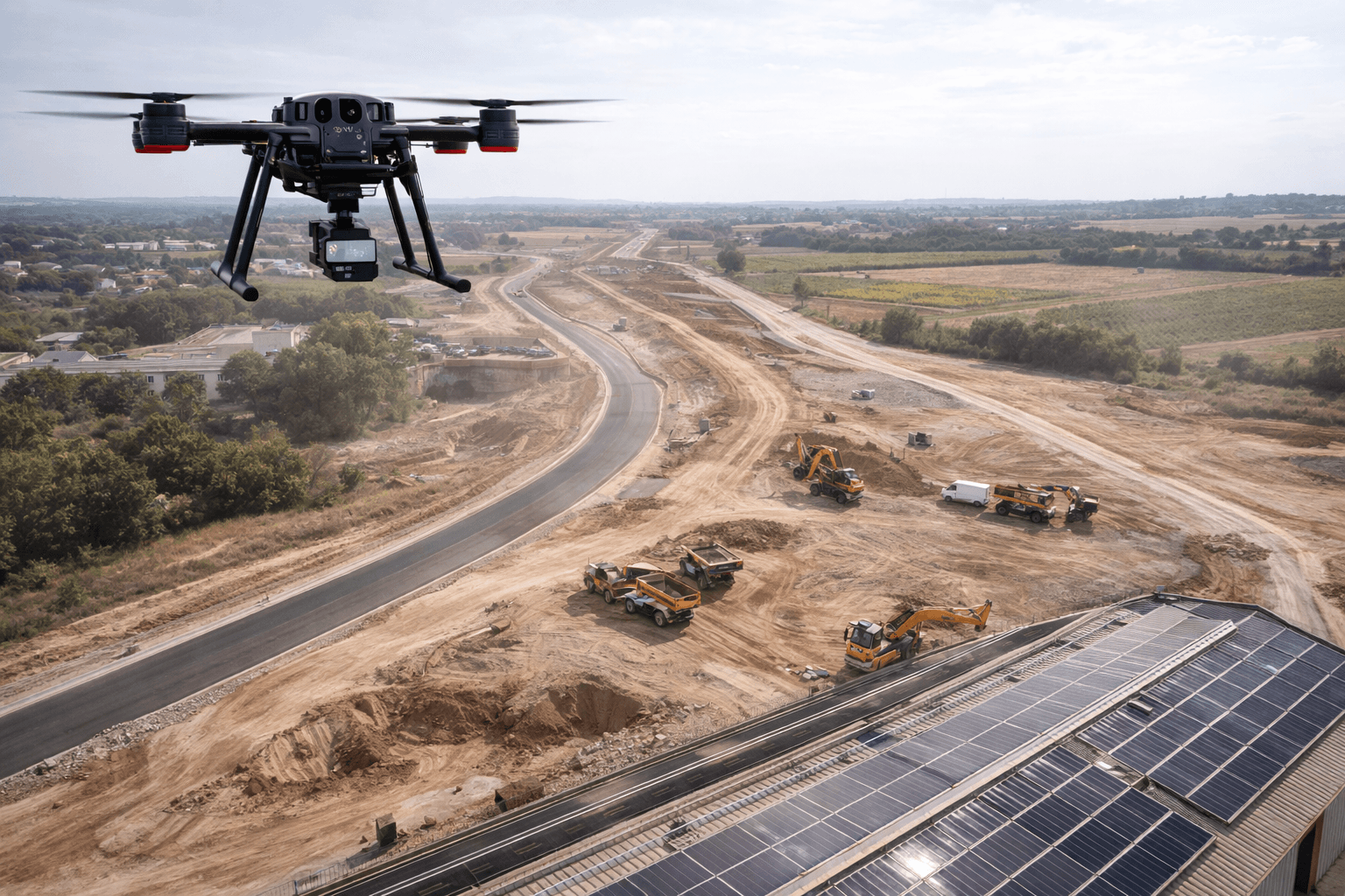 Suivi de chantier par drone