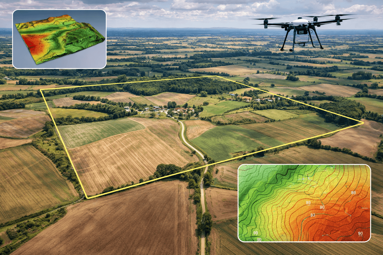Cartographie de territoires par drone