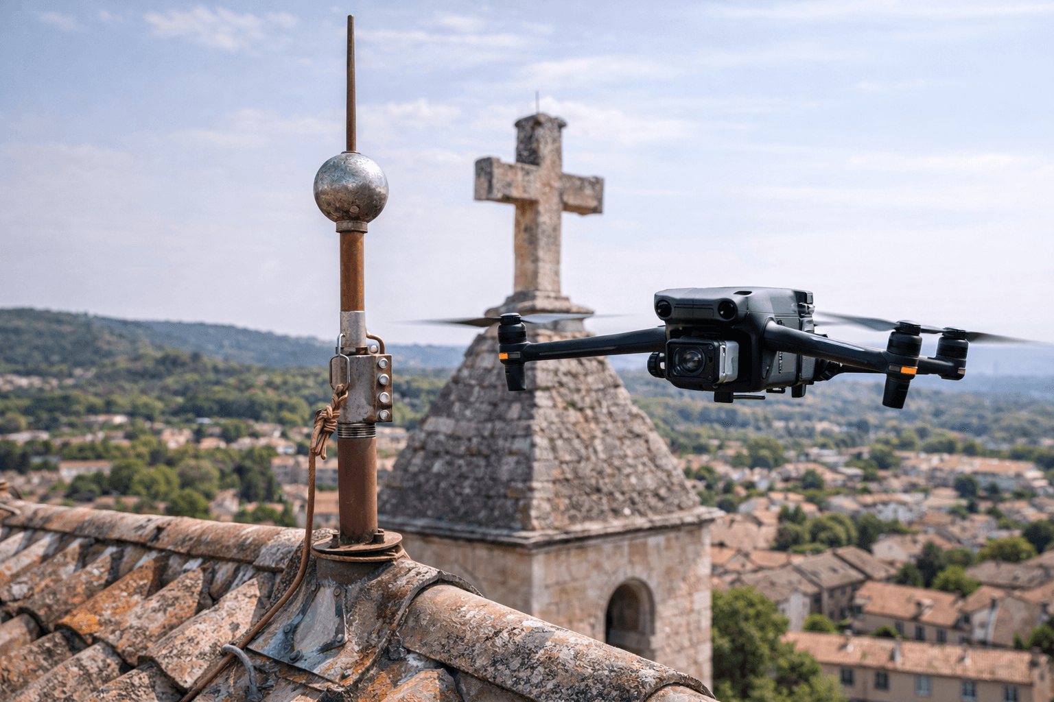 Inspection d'élements de sécurité par drone