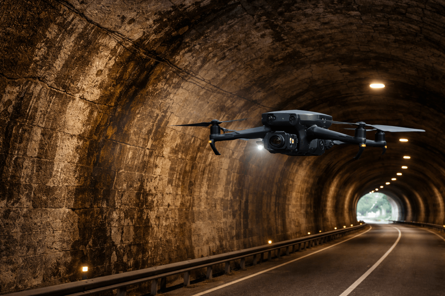 Inspection de tunnels et galeries techniques par drone (ouvrage d’art)