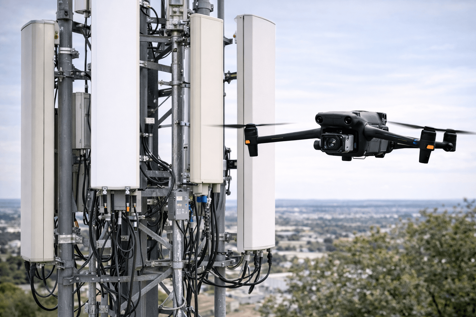 Inspection de réseaux de télécommunications par drone