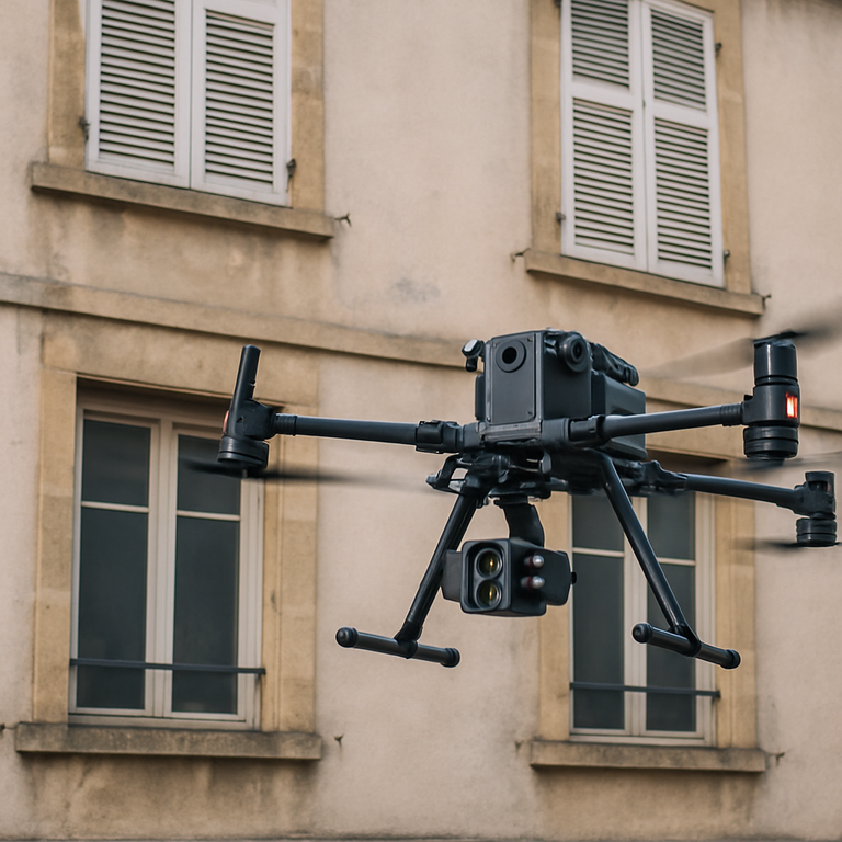 Recherche d'infiltration sur façade d'immeuble résidentiel